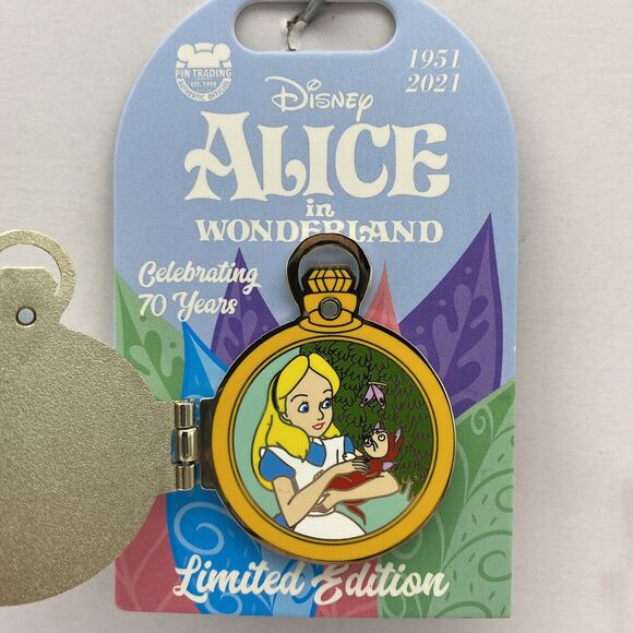 Disney Parks Pin Alice in Wonderland & Dinah Celebrating 70 Years Watch LE 4000 - Picture 1 of 6